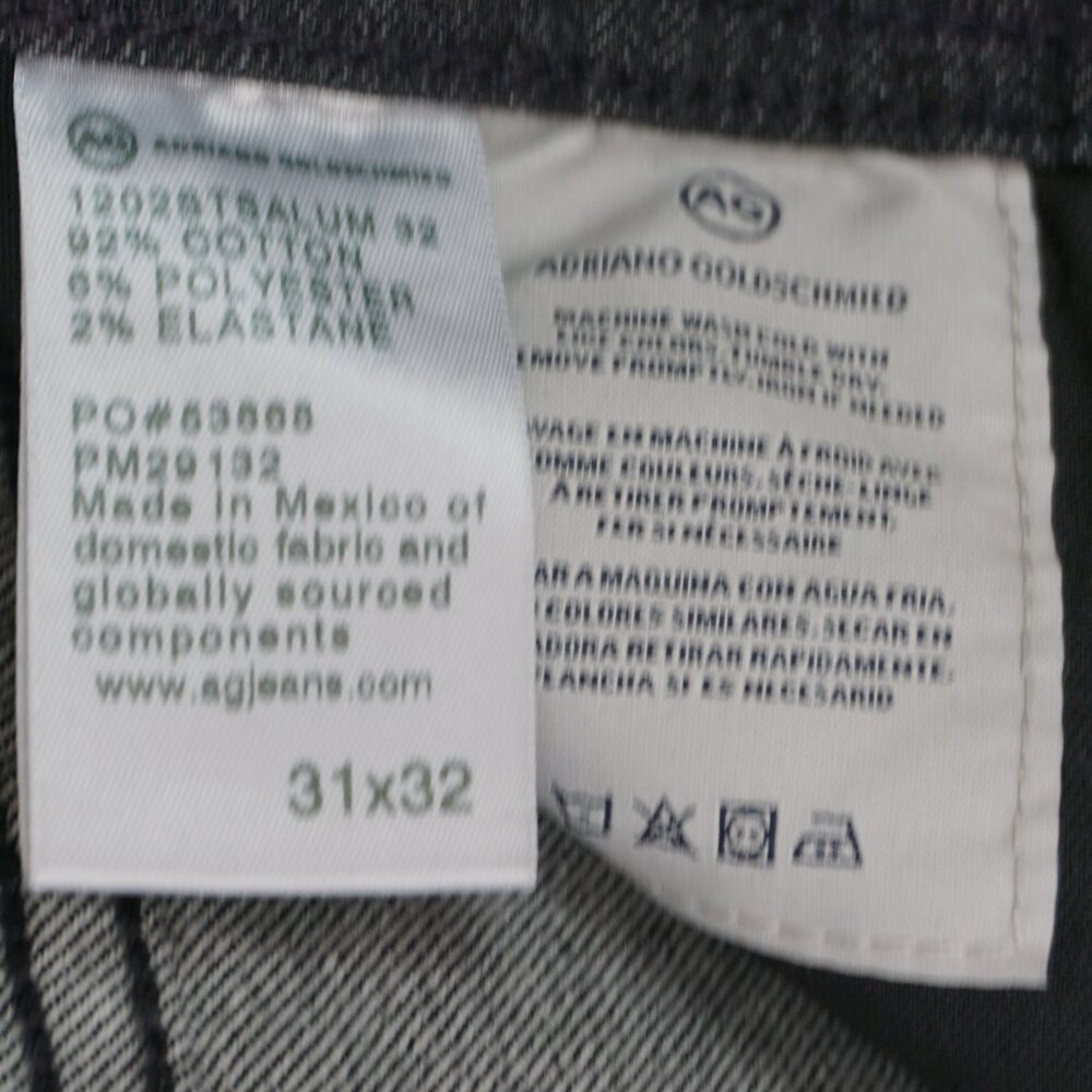 AG Adriano Goldschmied Men's Stockton Skinny Jeans In Alumni size 31x32 - Picture 14 of 15